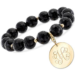 black-onyx-and-14k-gold-bead-bracelet-with-removable-personalized-charm
