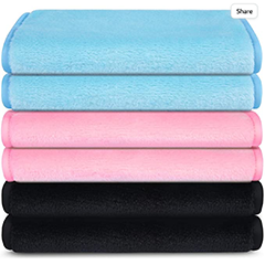 Makeup Remover Towel (6 Pack), Reusable Microfiber Makeup Remover Cloth