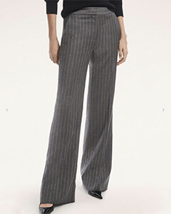 brooks brothers Wool Stretch Flannel Pinstripe Trousers