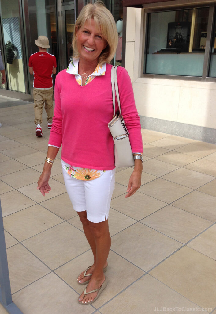 -Lilly-Pulitzer-Sweater-Ann-Taylor-Shorts