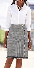 Talbots-CHeck-Tweed-Wrap-Skirt-And-Perfect-Long-Sleeve-Shirt