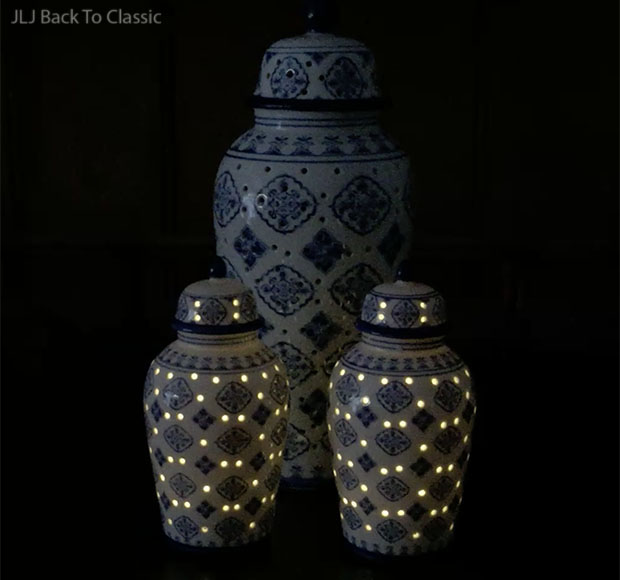 Lit-Blue-and-White-Ginger-Jars-by-Valerie-Par-Hill-Review