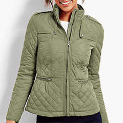 Talbots-Cinched-Waist-QUilted-Military-Jacket