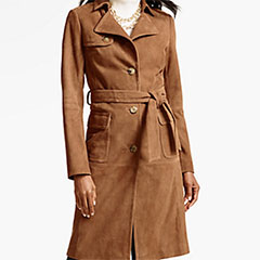 Talbots-Suede-Belted-Trench-Coat