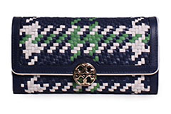 Tory-Burch-Duet-Woven-Leather-Wallet