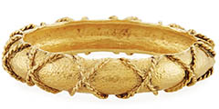 jose-and-maria-barrera-gold-rope-wrapped-bangle-bracelet