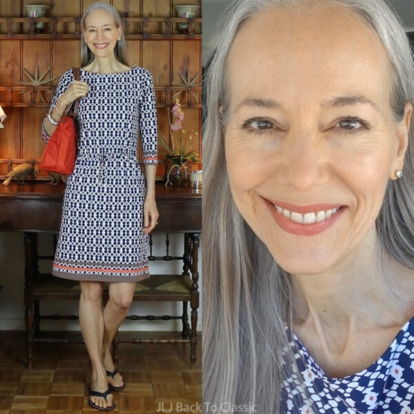 OOTD Over 50: Favorite Navy and White Dress Finds Perfect For Summer ...