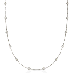 1.00-ct-tw-bezel-set-diamond-station-necklace-sterling-silver