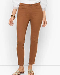 talbots jeggings caramel classic style over 50