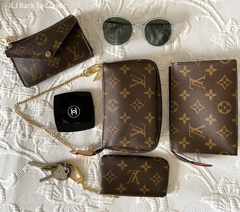 Louis Vuitton recto verso card holder, toiletry 15, key pouch, mini pochette jljbacktoclassic