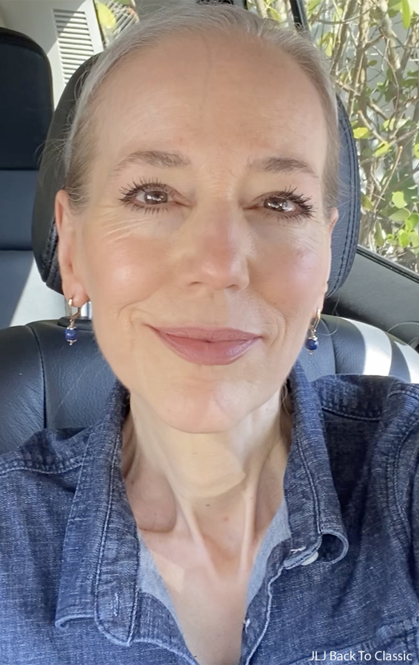classic clean beauty over 60 style content creator influencer janis lyn johnson