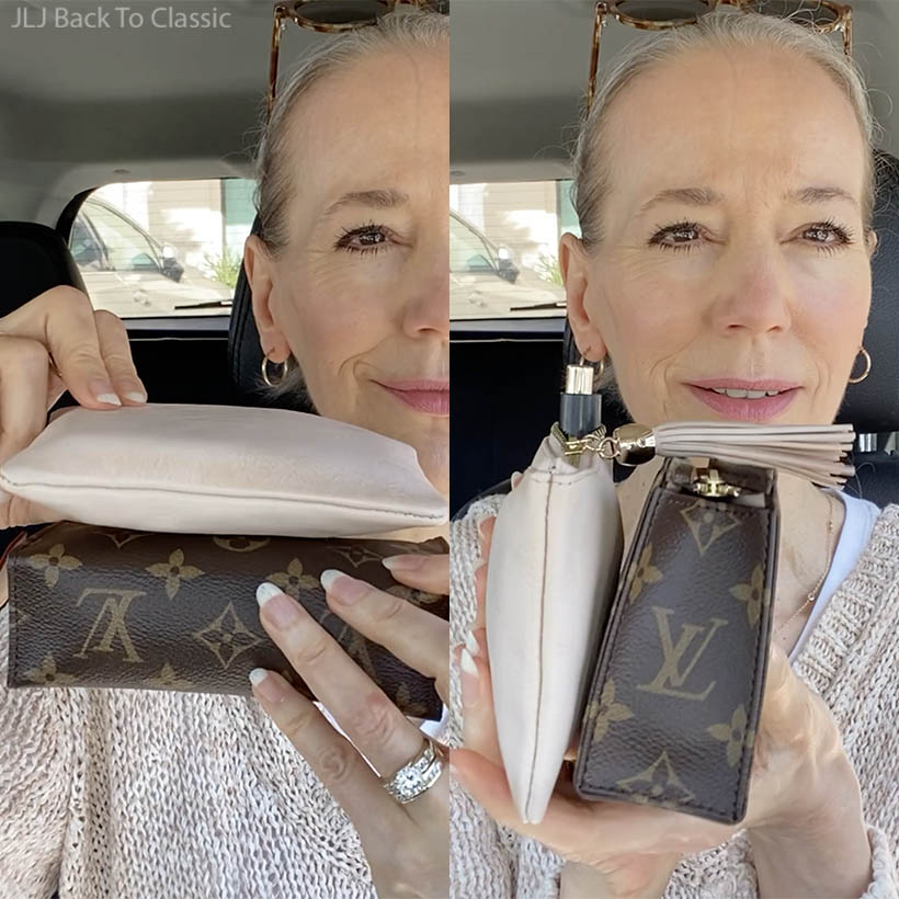 comparing Louis Vuitton Toiletry 15 to Mark and Graham Small Tassel Zipper Pouch jljbacktoclassic