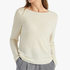 lilysilk cozy cashmere scoop neck sweater