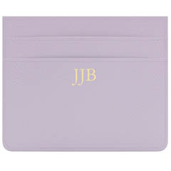 havre de luxe classic card case pebbled white lilac