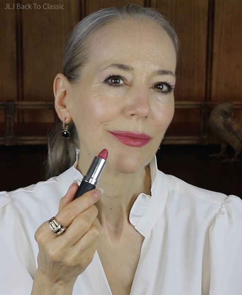 clean beauty over 60, gabriel sheer rose lipstick, janis lyn johnson