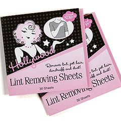 hollywood pocket-size lint-remval sheets, amazon