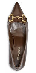 jeffrey campbell happy hour block heel pumps brown bronze leather