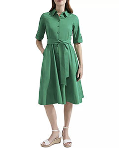 hobbs london tyra shirt dress, laurel green, on sale