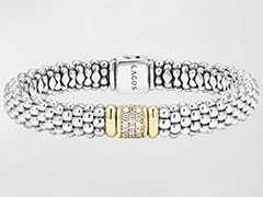 lagos diamond lux 9mm single station bracelet with diamonds
