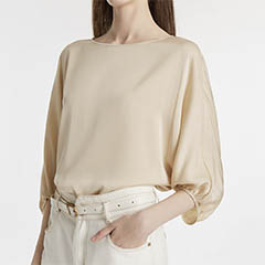 goelia-silk-three-quarter-sleeve-blouse-beige