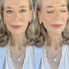 clean-beauty-over-60-janis-lyn-johnson-wearing-jane-iredale-powder-foundation-igshop