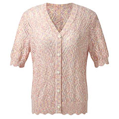 goelia-pink-openwork-sequins-short-sleeve-cardigan