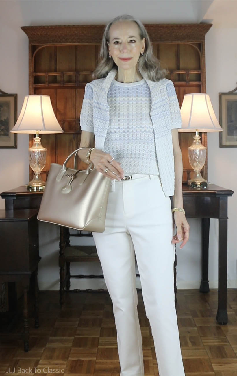 longchamp-large-le-roseau-blue-gradient-sweater-twinset-white-pants-ootd-2