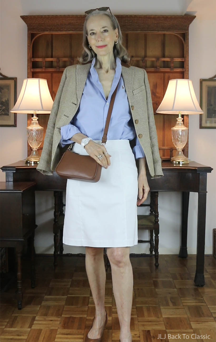 ralph-lauren-linen-jacket-blue-oxford-shirt-white-skirt-slingback-pumps-ootd-6