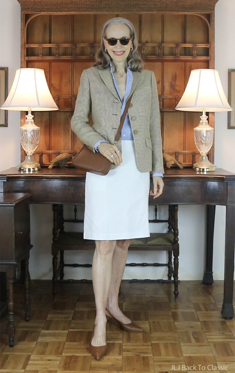 ralph-lauren-linen-jacket-blue-oxford-shirt-white-skirt-slingback-pumps-ootd-8