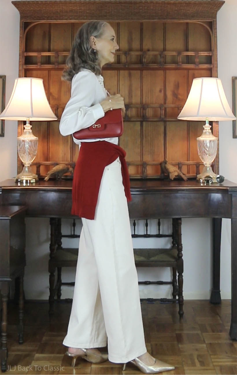 ferraramo-red-gancini-shoulder-bag-red-cashmere-sweater-ivory-straight-jeans-7