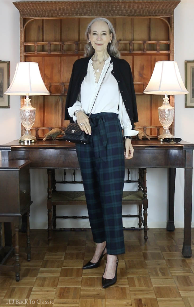 chanel-extra-mini-coco-handle-silk-blouse-blackwatch-plaid-pants-ootd-jljbacktoclassic-4