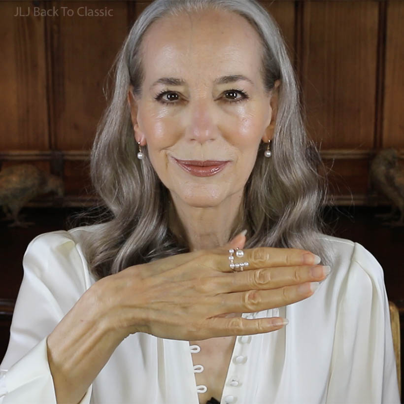 janis-lyn-johnson-modeling-gingiberi-18k-akoya-pearl-rings-jljbacktoclassic