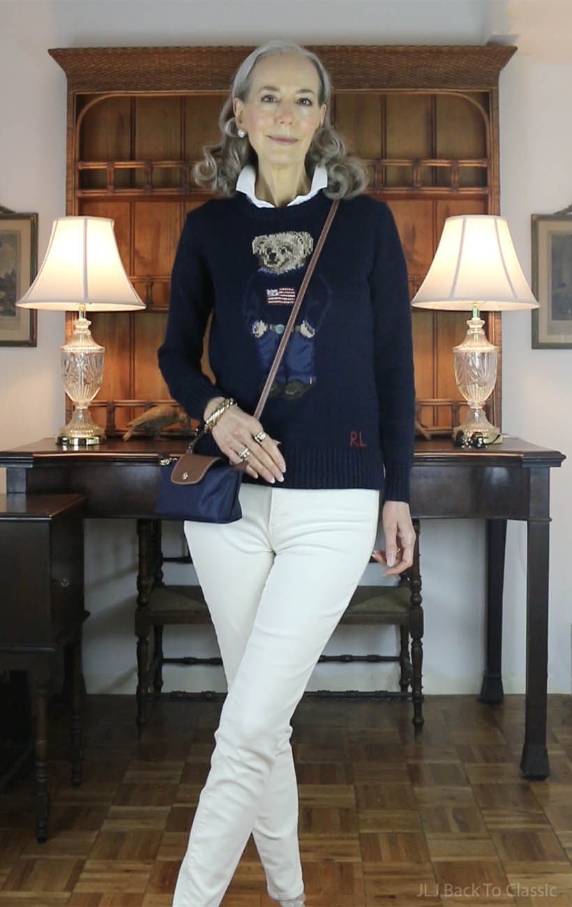 longchamp-lepliage-mini-pouch-RalphLauren-Bear-Sweater-OOTD-1