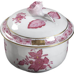 herend-apponyi-raspberry-chinese-bouquet-2inch-mini-sugar-bowl-with-rose-finial-lid