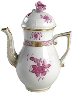 herend-apponyi-raspberry-chinese-bouquet-6inch-1cup-coffee-pot-with-rose-finial-lid