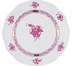 herend-apponyi-raspberry-chinese-bouquet-7.38inch-salad-plate