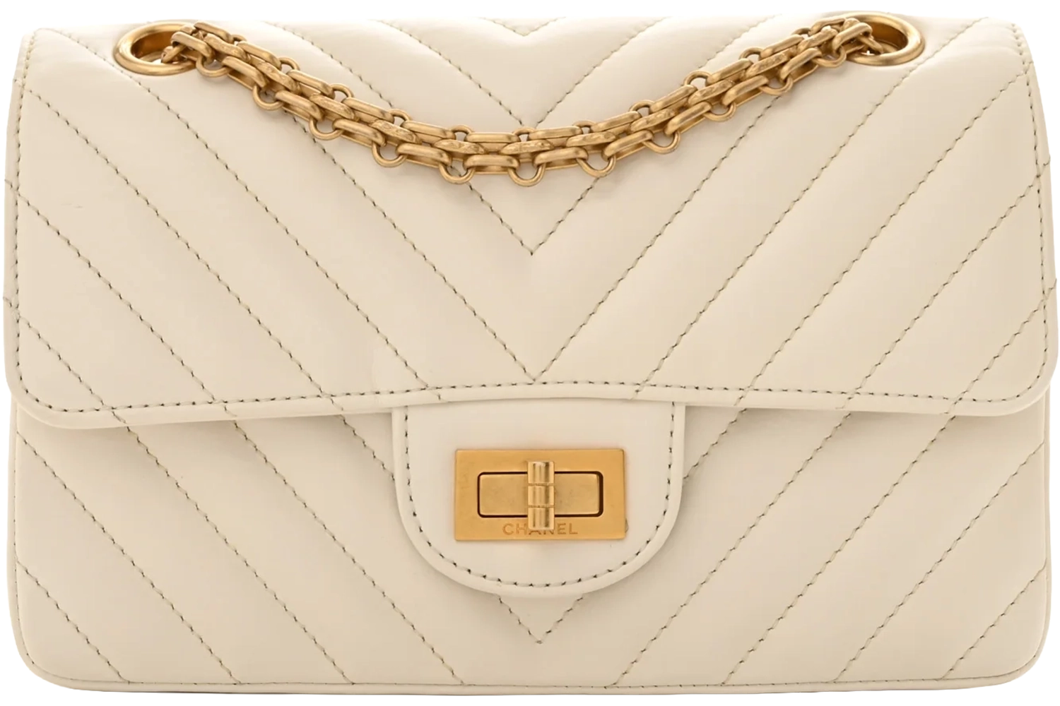 Chanel-Aged-Calfskin-Quilted-2.55-Reissue-Mini-Flap-White
