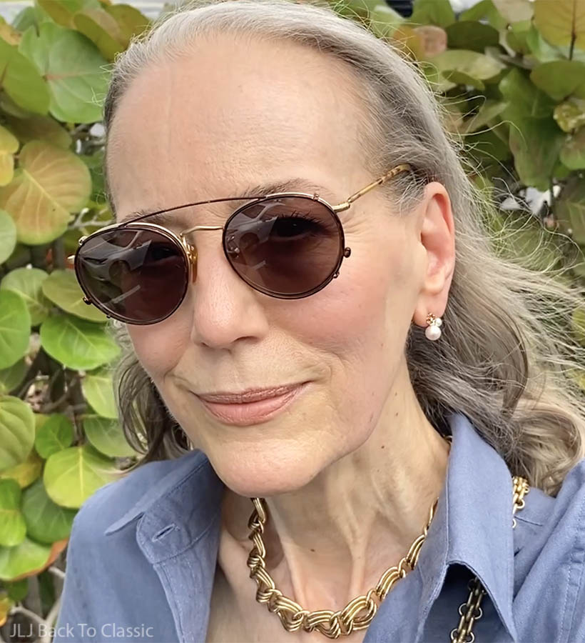 giorgio-armani-clip-on-sunglasses-tortoise-florida-granfluencer-janis-lyn-johnson