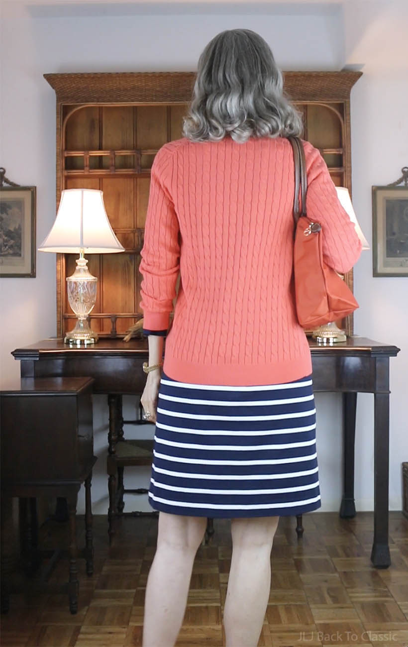 longchamp-original-le-pliage-medium-tote-poppy-J.Mclaughlin-navy-stripe-shift-dress-6