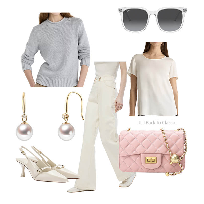 quince-gray-rollneck-sweater-ivory-silk-shirt-jeans-ootd