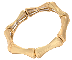 talbots-bamboo-texture-stretch-bracelet-gold