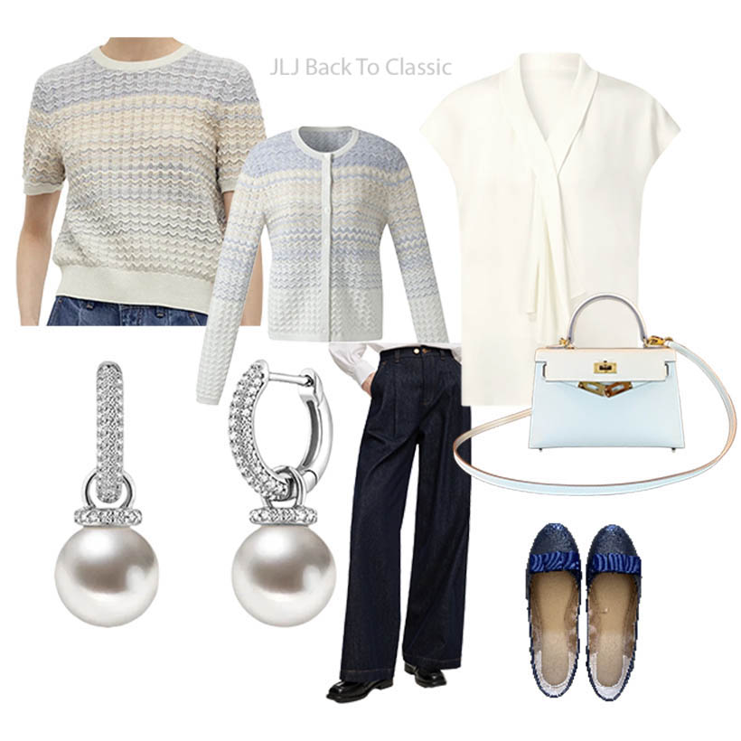 silk-tie-neck-blouse-blue-and-white-cardigan-darkwash-jeans-ootd-jljbacktoclassic