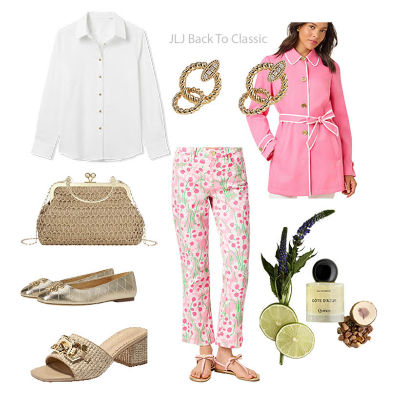 lilly-pulitzer-pink-jacket-annet-jeans-quince-perfume-ootd-jljbacktoclassic