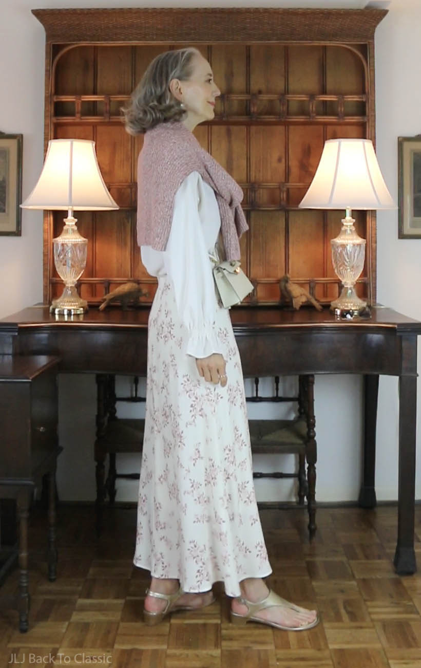 quince-chiffon-ruffle-blouse-boatneck-fisherman-sweater-slip-skirt-ootd-3