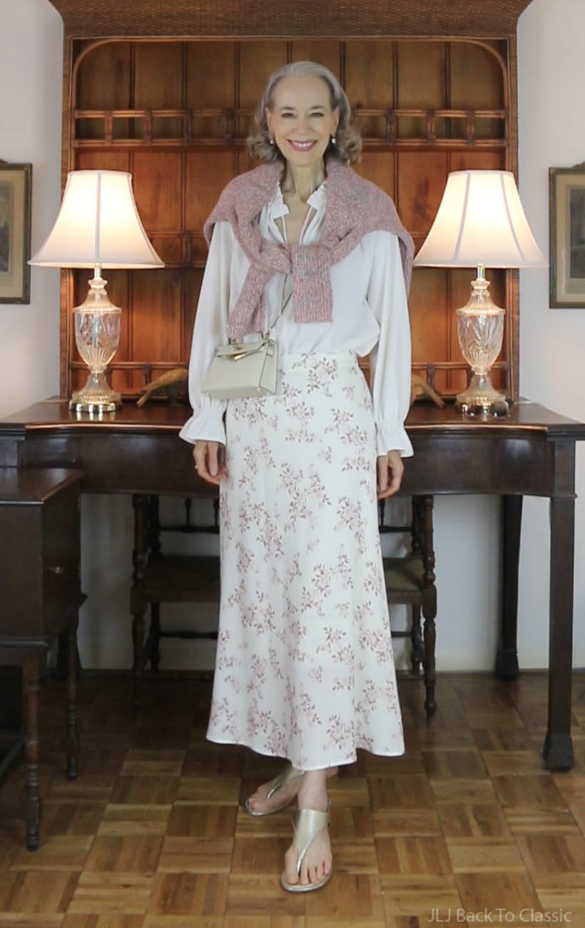 quince-chiffon-ruffle-blouse-boatneck-fisherman-sweater-slip-skirt-ootd-5