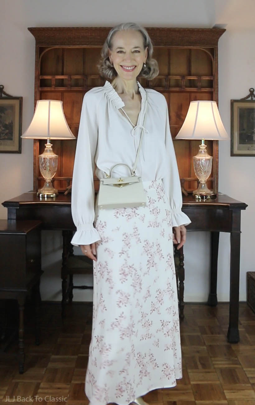 quince-chiffon-ruffle-blouse-slip-skirt-ootd-1.