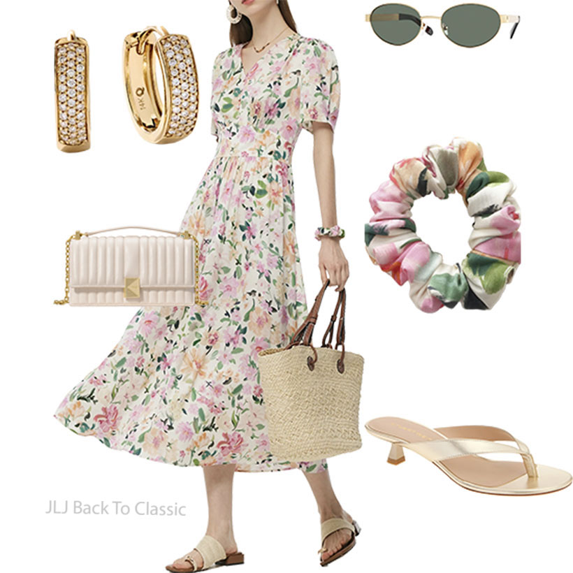 Goelia-Floral-Silk-Midi-Dress-Outfit-JLJBackToClassic.