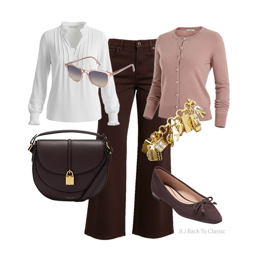 quince-pink-cardigan-brown-jeans-ootd