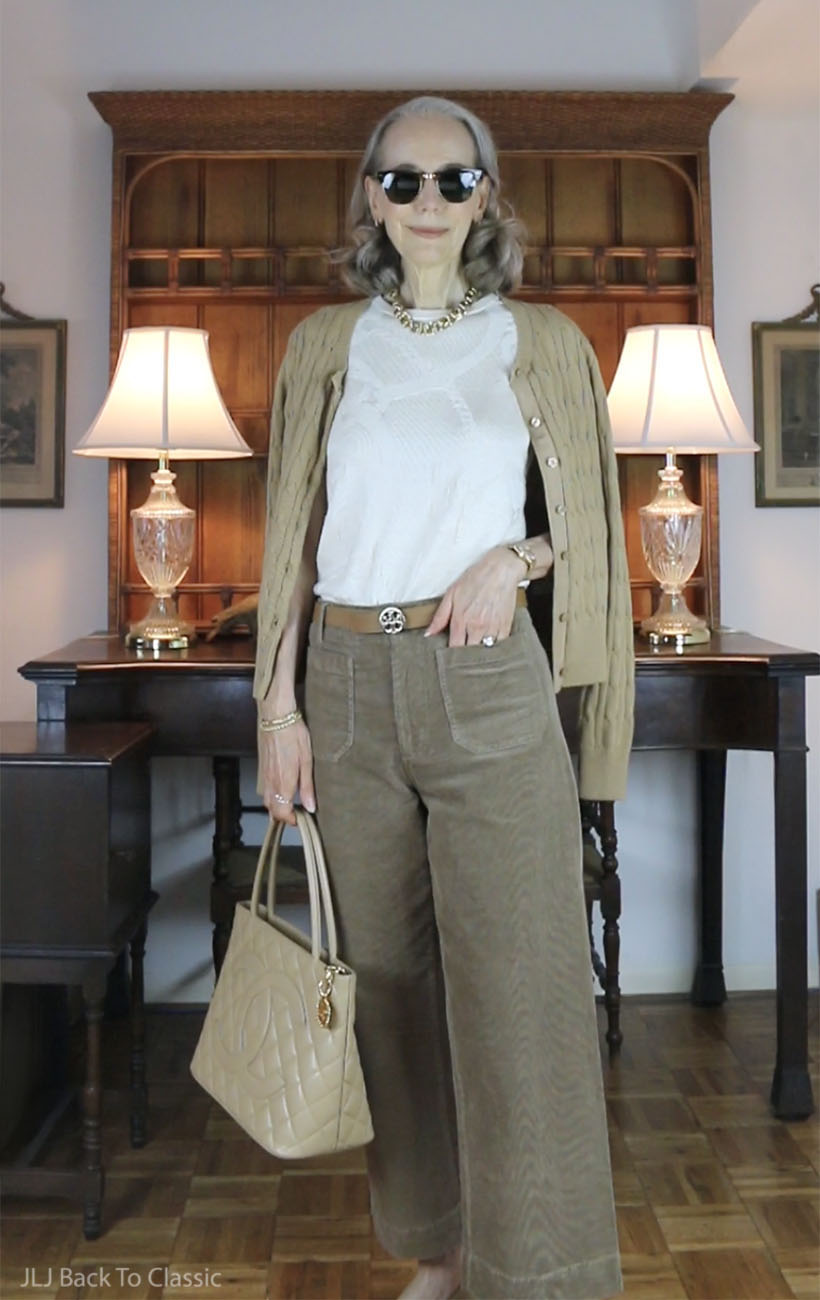 timeless-style-chanel-medallion-tote-camel-corduroy-pants-and-cardigan-jljbacktoclassic-1
