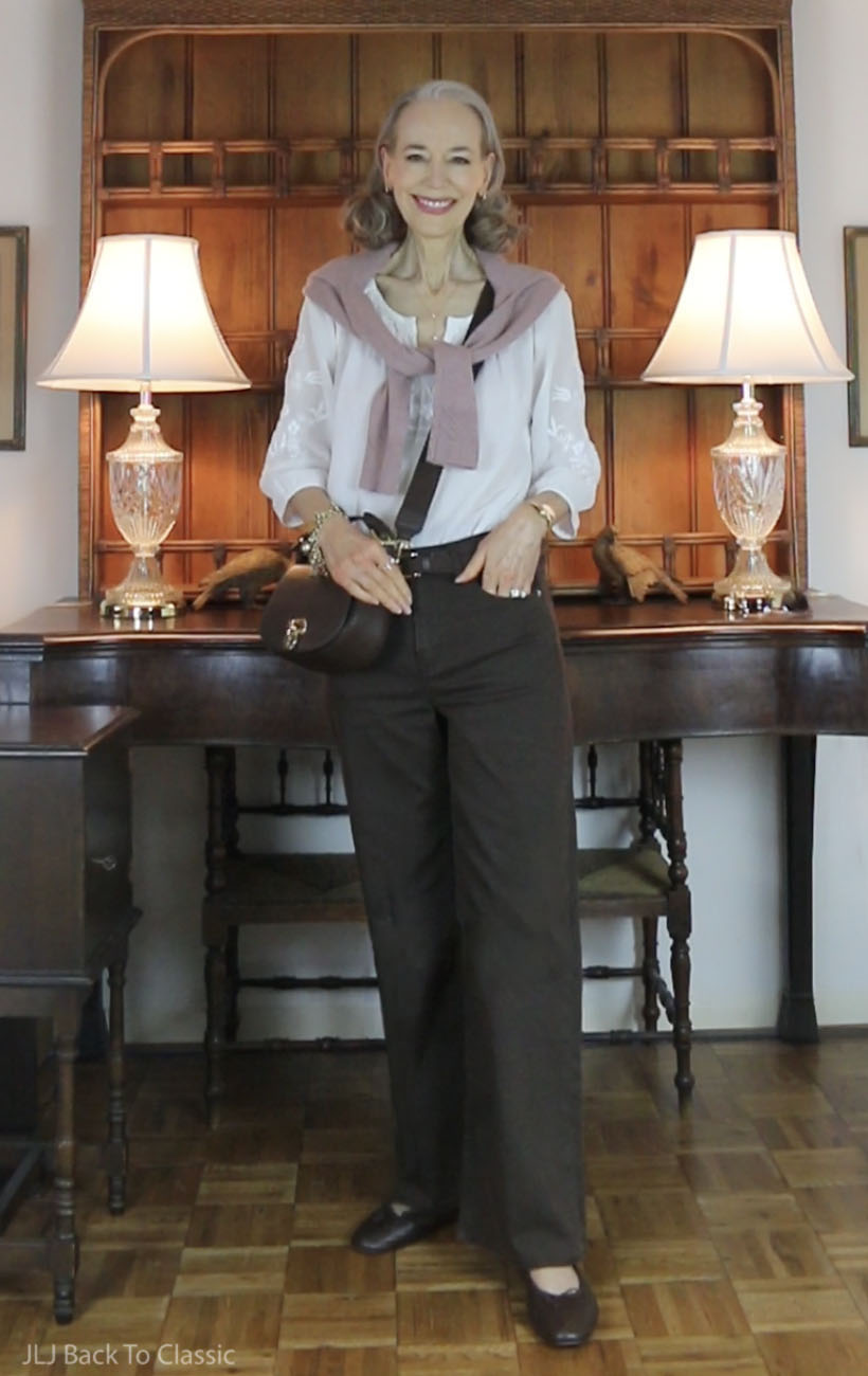timeless-style-ralph-lauren-saddlebag-brown-jeans-peasantblouse-janis-lyn-johnson-7
